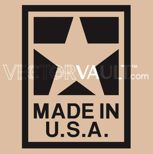 image free vector made in the USA America label