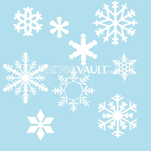 image free vector snowflakes