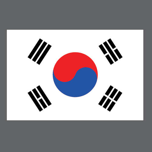 buy vector korean flag image