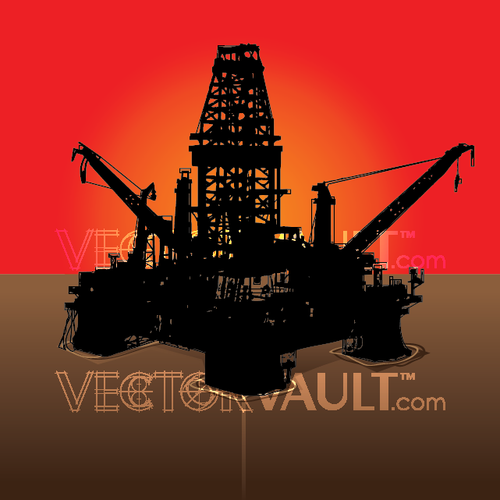 image vector bp offshore oil rig
