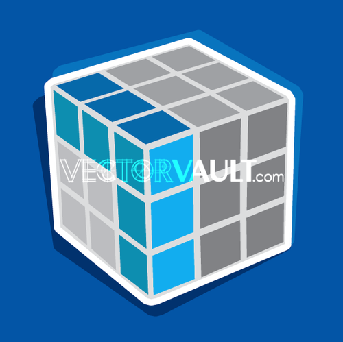 Vector Rubiks Cube Icon