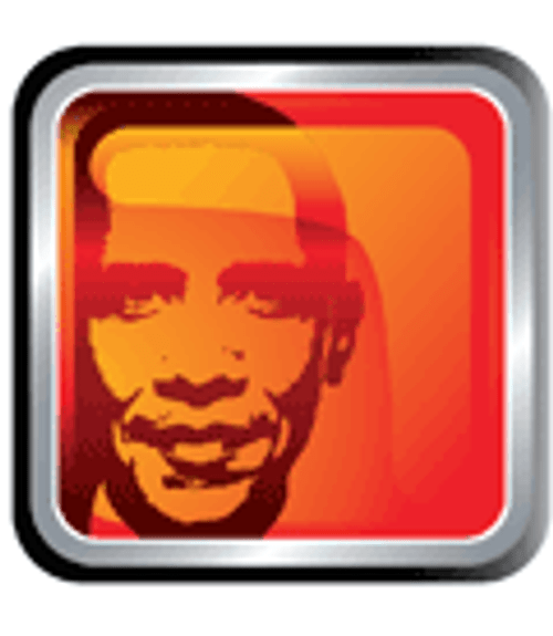 Vector Barack Obama button