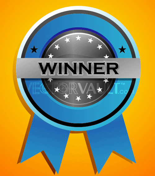 image buy Vector Blue Ribbon free vectors first place award