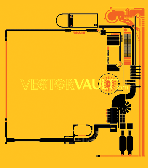 image buy Vector Schematic frame