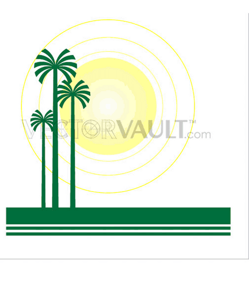 buy vector palm tree oasis image