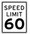 vector speed limit road sign