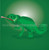 buy vector chameleon against green background