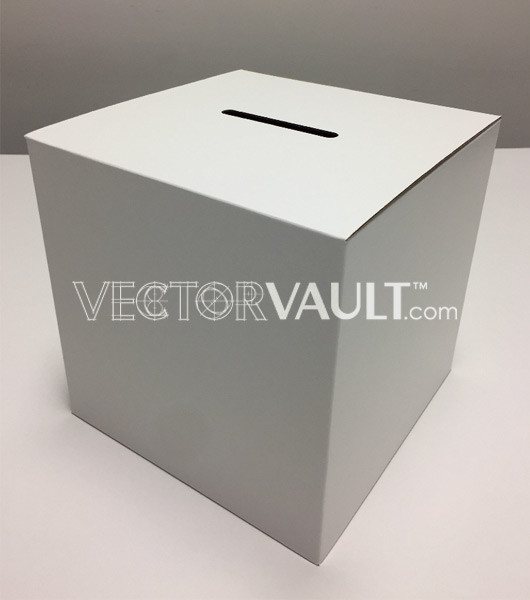 ballot box die line vector ArtiosCAD file template rendering templates