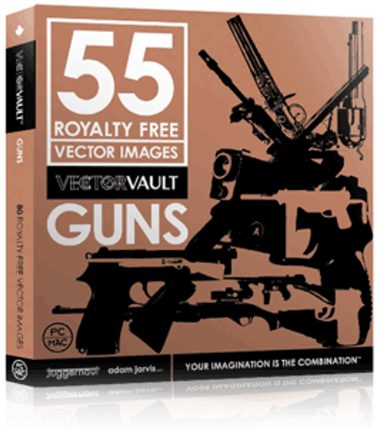 Buy vector guns pack royalty-free vectors