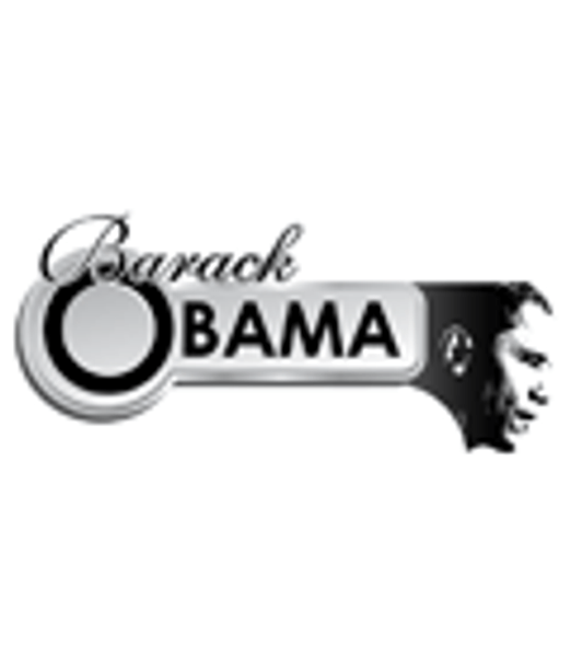 Vector Barack Obama silver banner