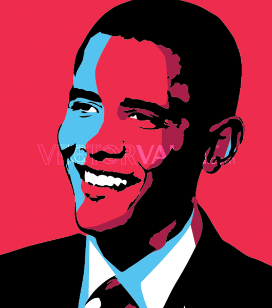Vector Warhol Barack Obama
