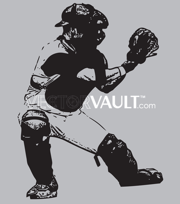 Baseball Catcher Vector & Photo (Free Trial)