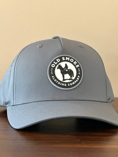 OLD SMOKE PERFORATED PERFORMANCE HAT - GREY