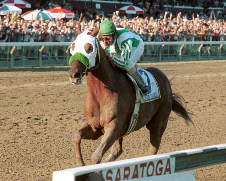 A Very Rare Feat for a Race Horse: Winning both the Belmont Stakes and the Travers Stakes.