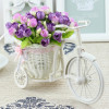 Vase Flowers Artificial Silk Flower Basket Set for Home