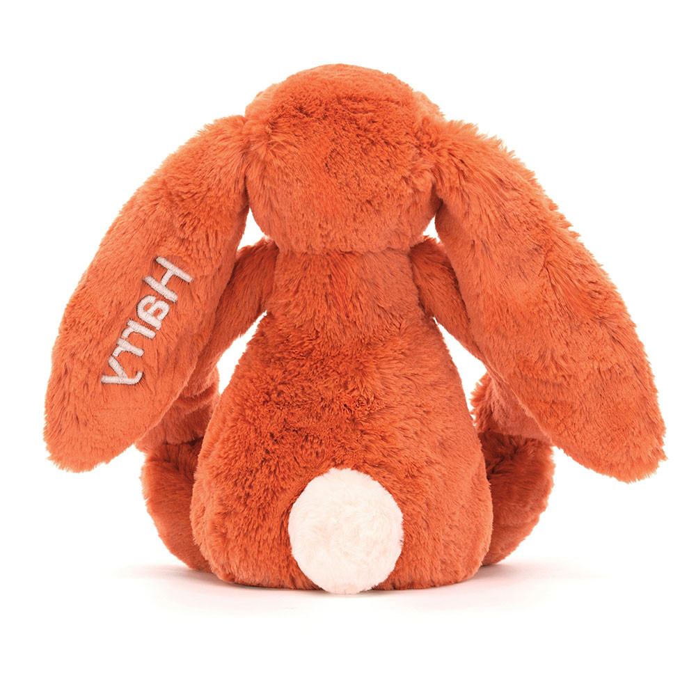 Personalised Bashful Tangerine Bunny Medium, View 4