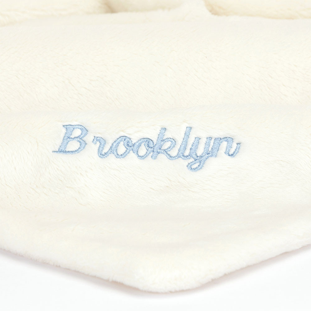 Personalised Bashful Black & Cream Puppy Soother, View 2