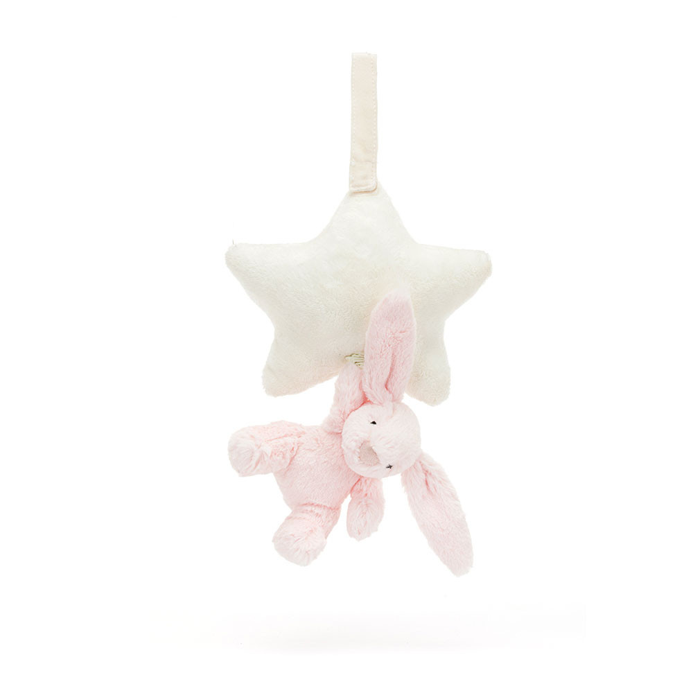 Bashful Pink Bunny Star Musical Pull, Main View