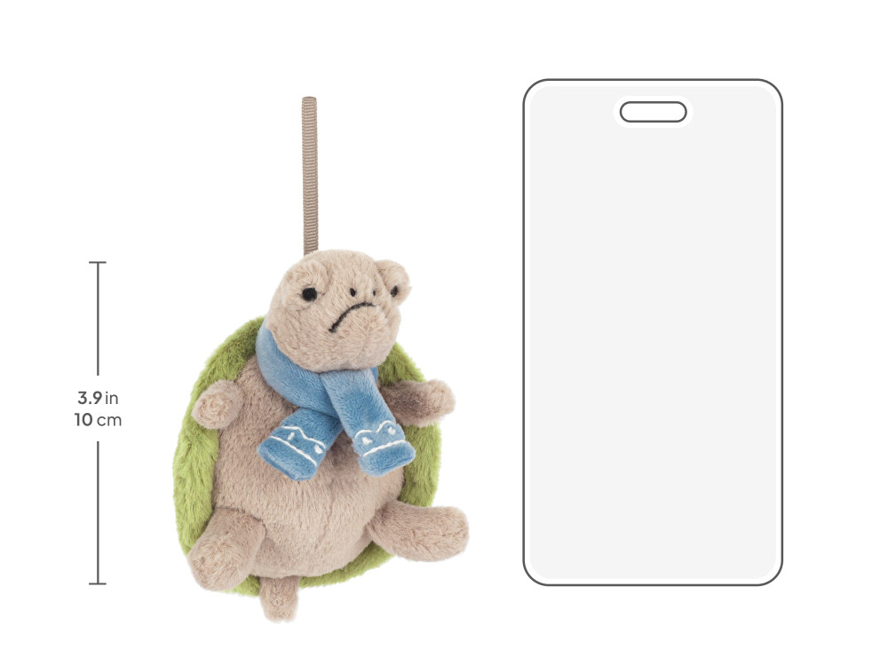 Timmy Turtle Decoration, size chart