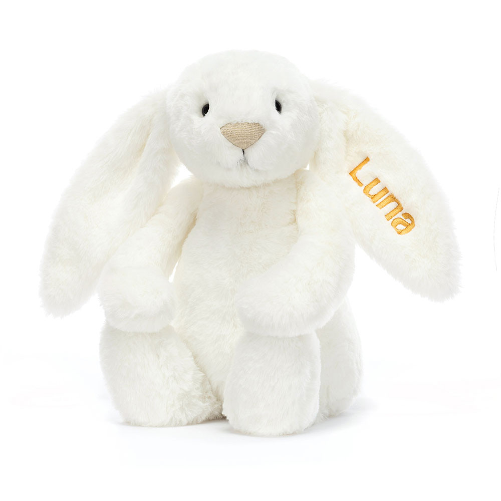 Personalisiertes Bashful Luxe Bunny Luna Medium – Offizielles Jellycat