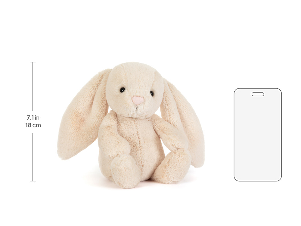 Bashful Bunny Junior, size chart
