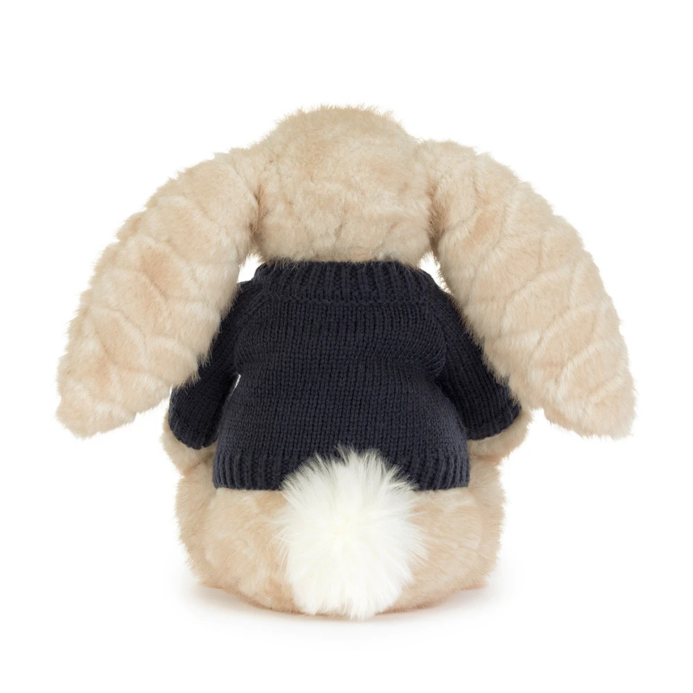 Franilla Luxe Bunny with Personalised Navy Jumper, View 3