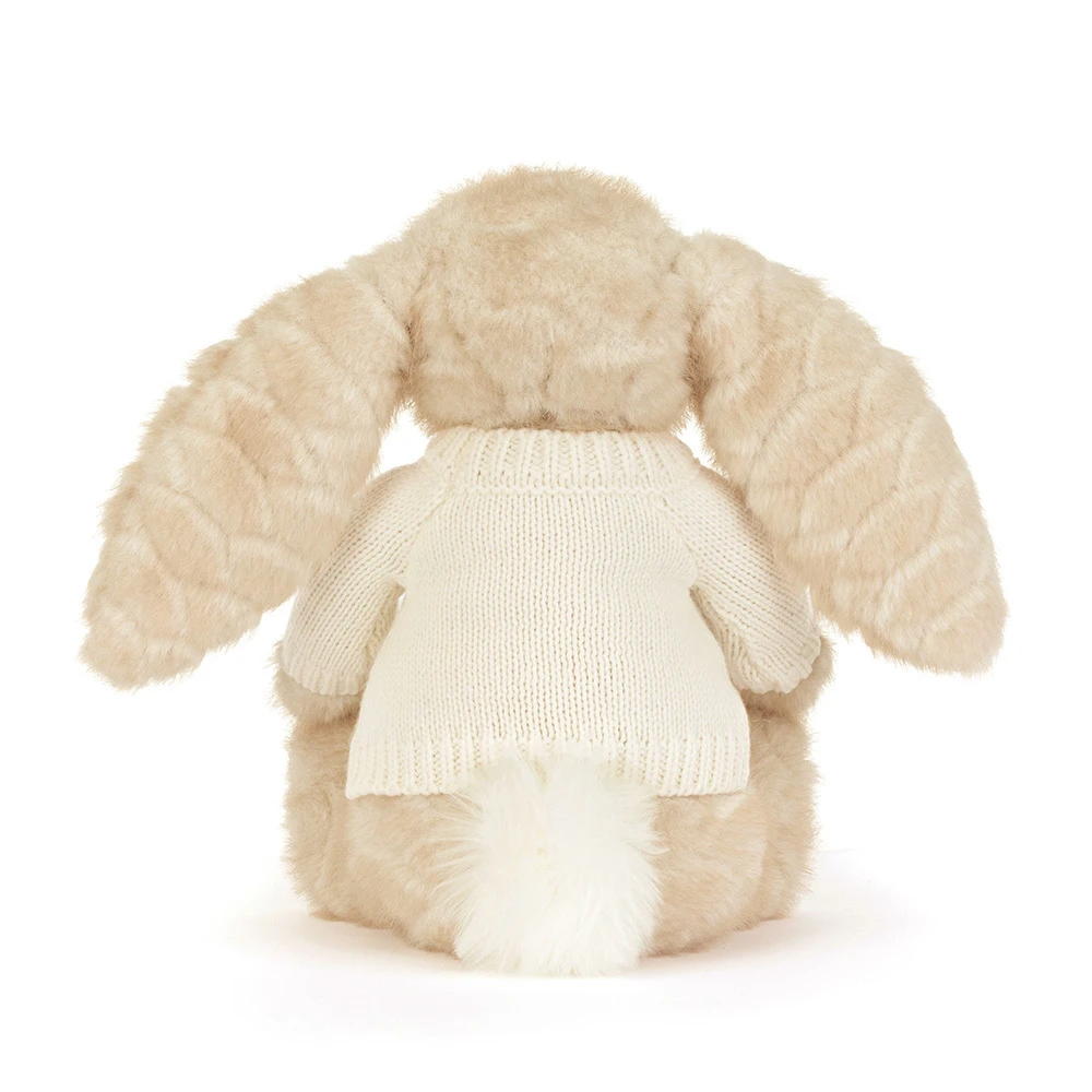 Franilla Luxe Bunny with Personalised Cream Jumper, View 3
