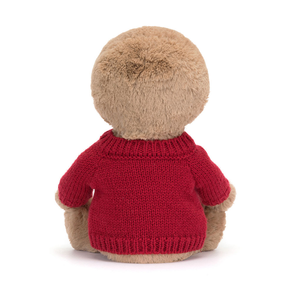 Bashful Sloth with Personalised Red Jumper, View 3