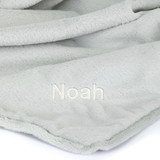 Personalised Bashful Silver Bunny Blankie, View 2