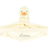 Personalised Bashful Duckling Soother, view 2