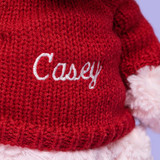Leola Bear with Personalised Red Jumper, view 1