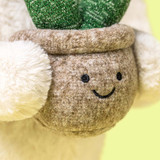 Cream Bunny with Plant, View 1