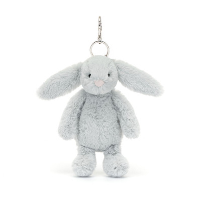 Bashful Silver Bunny Bag Charm, Main View