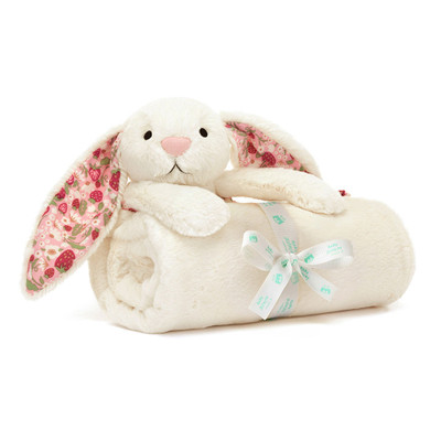 Blossom Cream Bunny 'Berry' Blankie, Main View