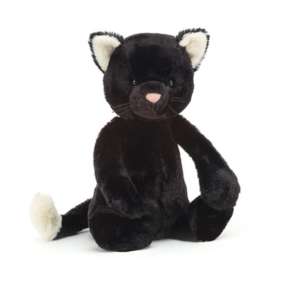 Bashful Black Kitten Original, Main View