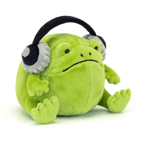 Ricky Rain Frog with Headphones, View 1