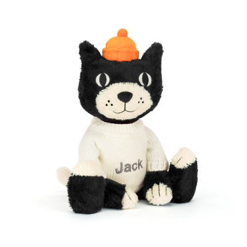 Jellycat Jack with Personalised Cream Jumper, View 1