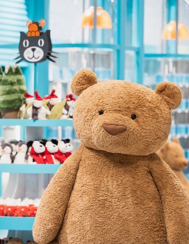Giant sized Bartholomew Bear at Jellycat General Store