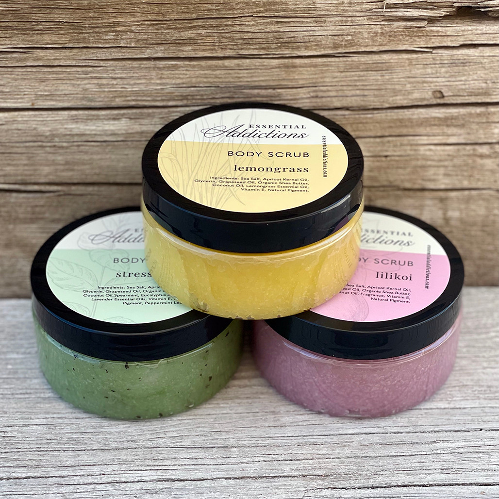 Coco Mango Body Scrub natural salt scrub with coconut and mango