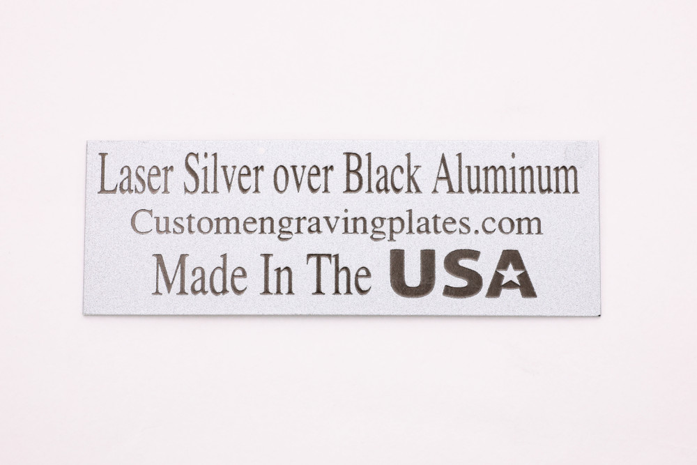 black letters laser engraving plates