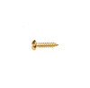 3/8 " Screws for Engraving Plates Gold Color 25 Pack
