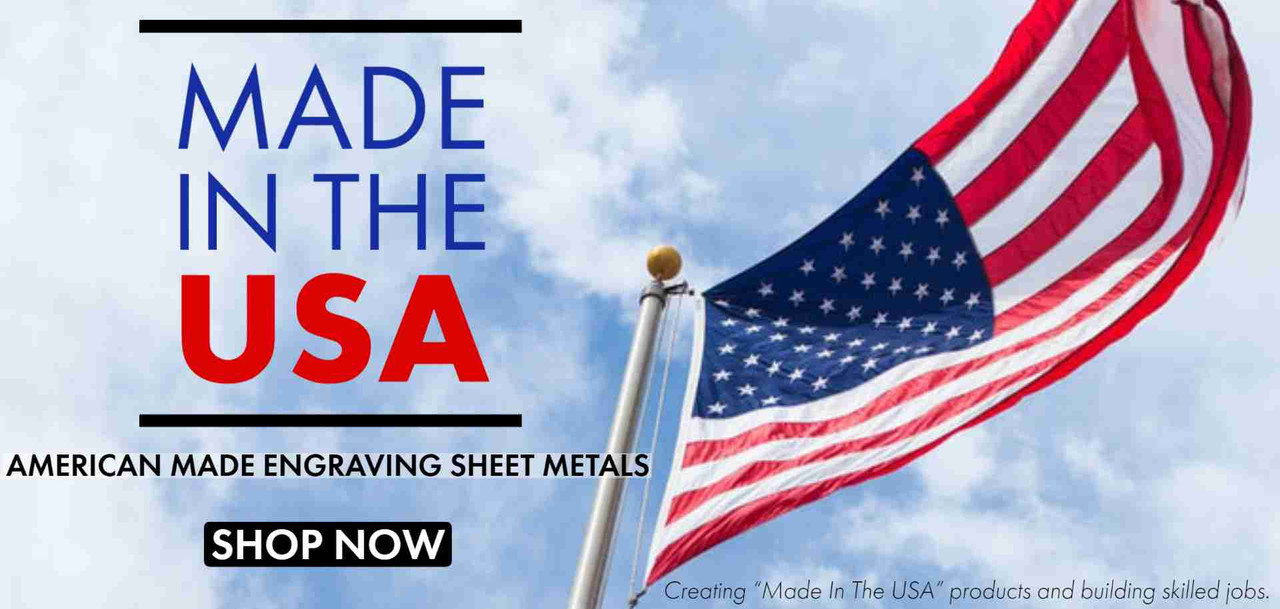 Custom Engraving Plates Made in USA Wholesale Brass & Aluminum