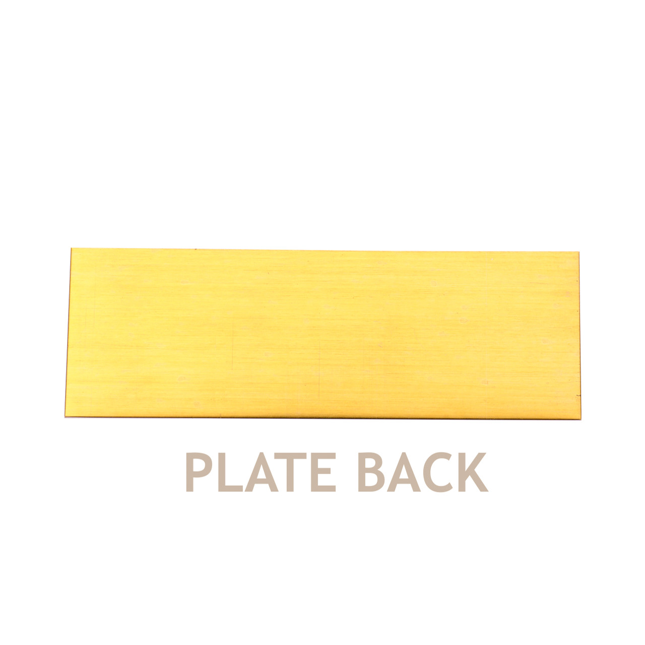 Brass Tags Blank Round End Rectangle