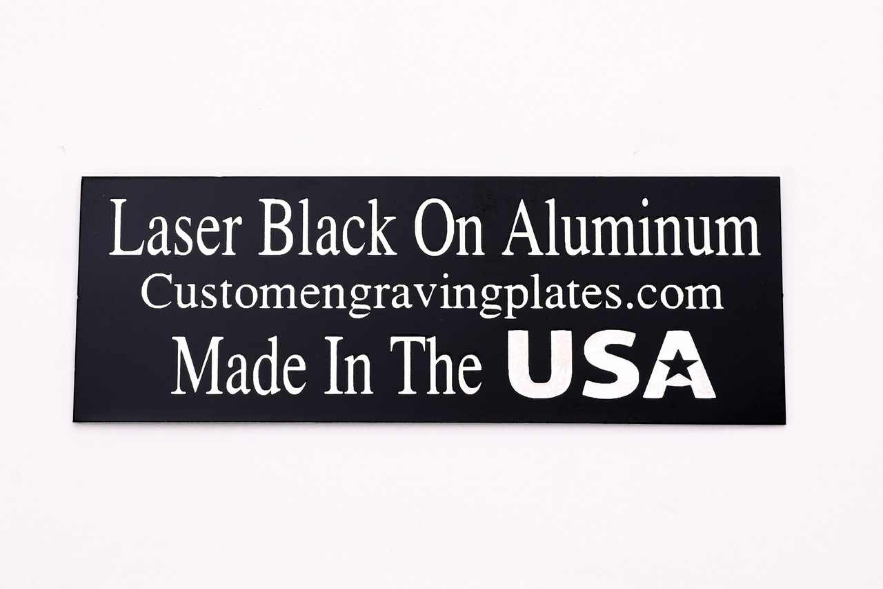 Uxcell Blank Metal Cards, Anodized Aluminum Plate for DIY Laser Printing - Black - 88x53x1mm