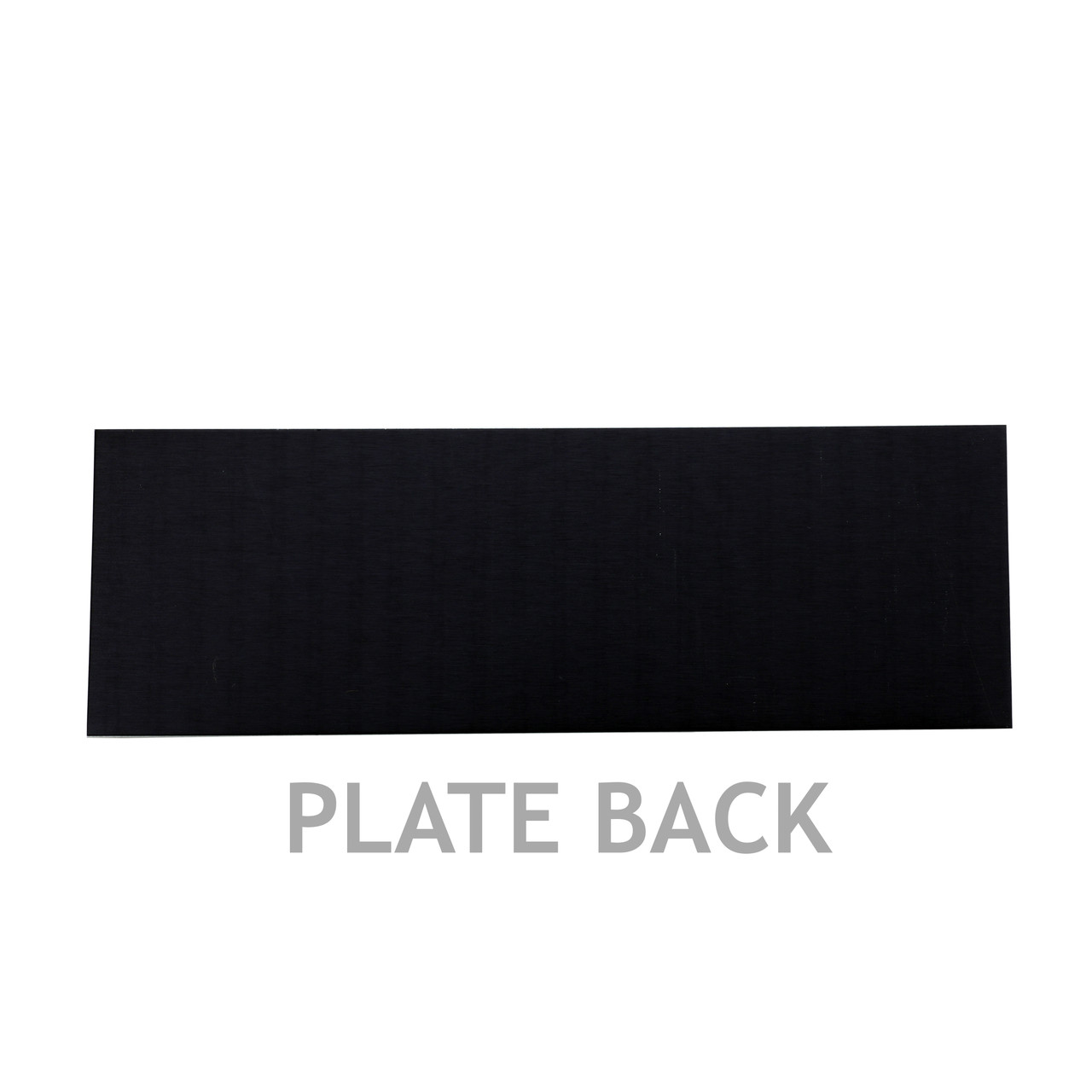 Black Aluminum Plates - Bostick & Sullivan