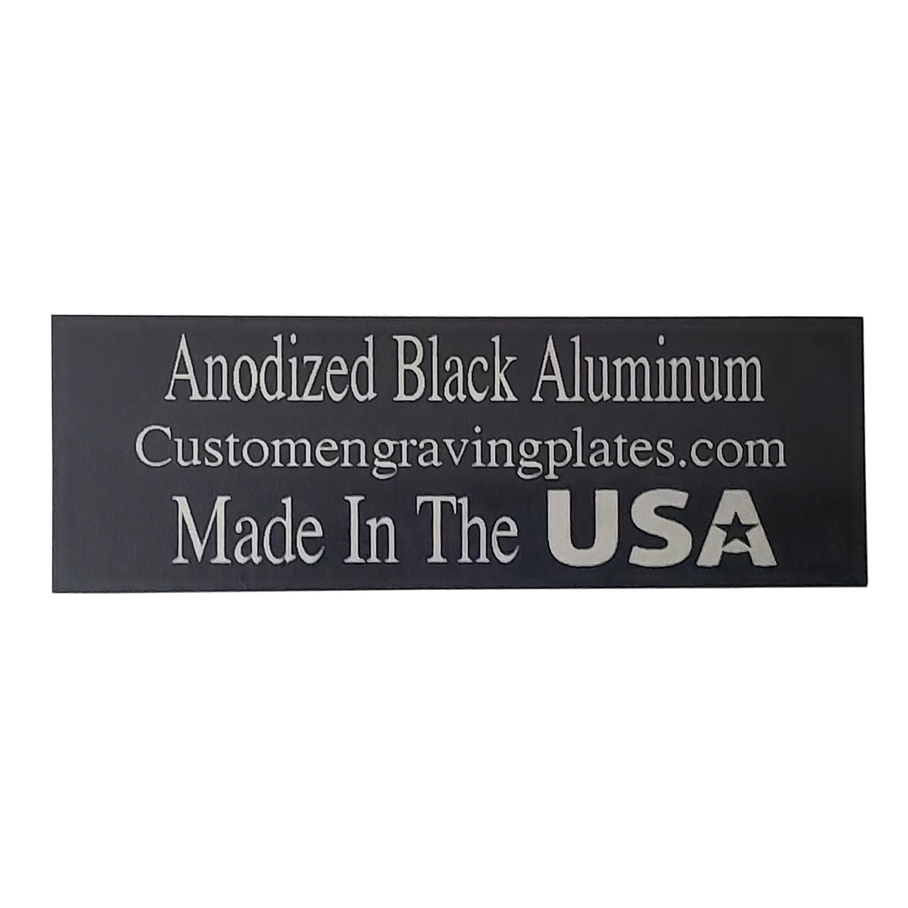 Black Aluminum Plates - Bostick & Sullivan