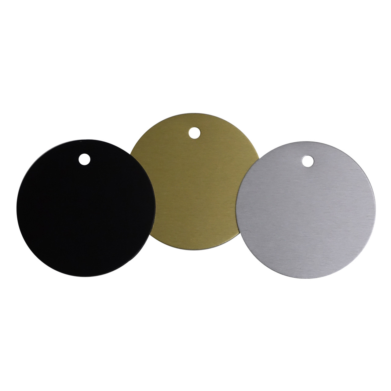 Blank Engraving Disc, Anodized Aluminum 2 Inch ID Tag