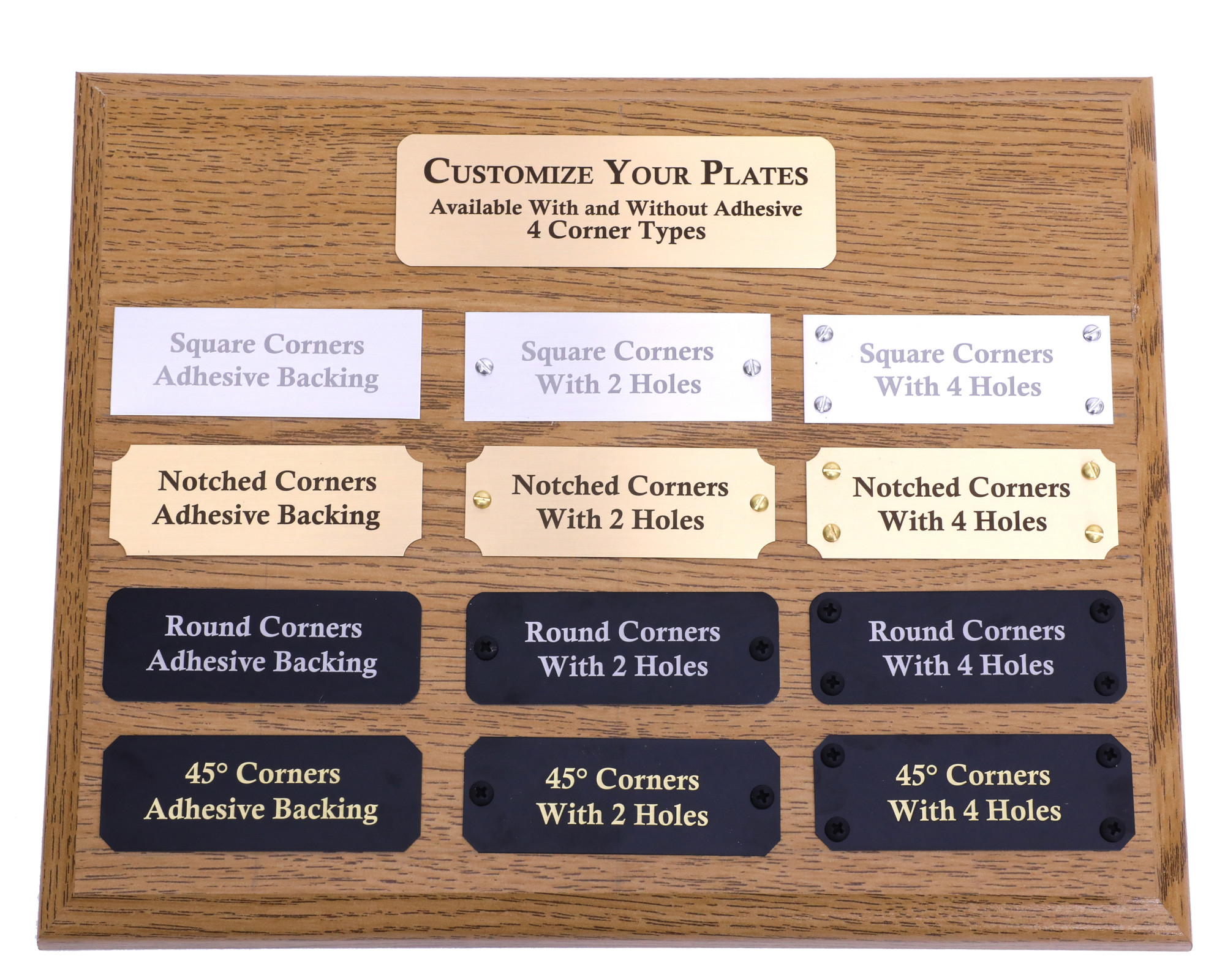 engraving plaque display 