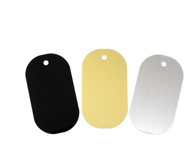 blank anodized aluminum dog tags