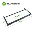 IAG Multilevel Tailgate Table Cutting Board Extension for 2021+ Ford Bronco - Dimensions